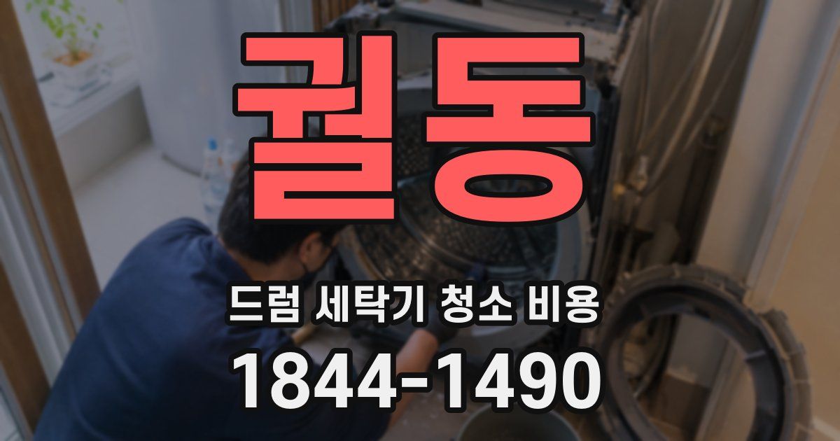 궐동 드럼 세탁기 청소 비용