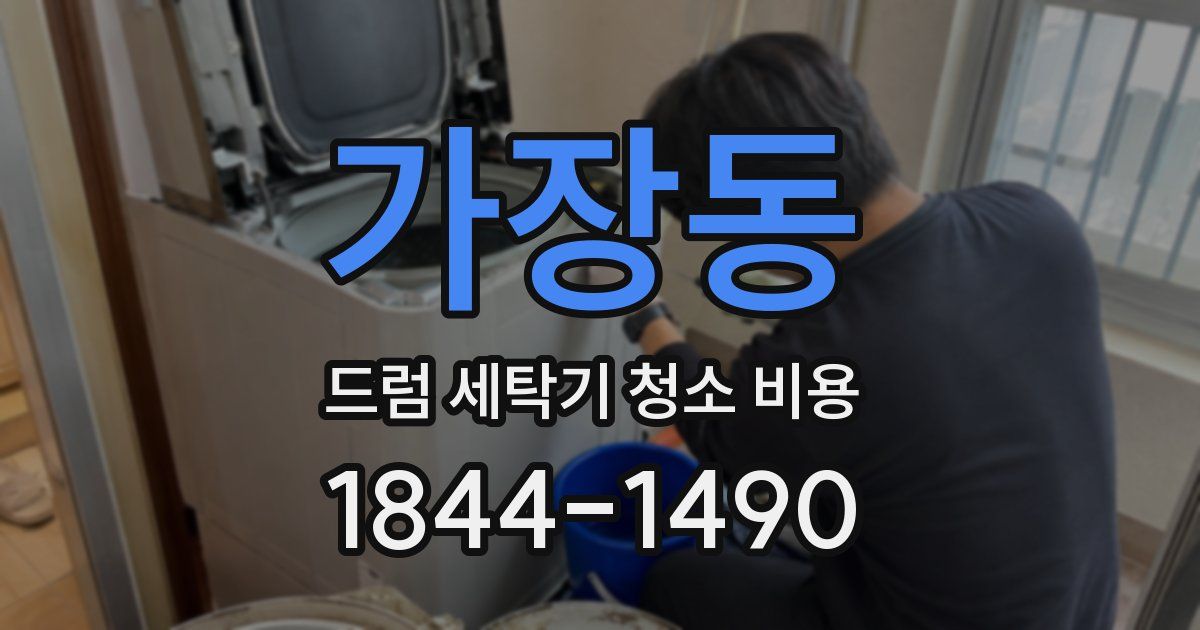 가장동 드럼 세탁기 청소 비용