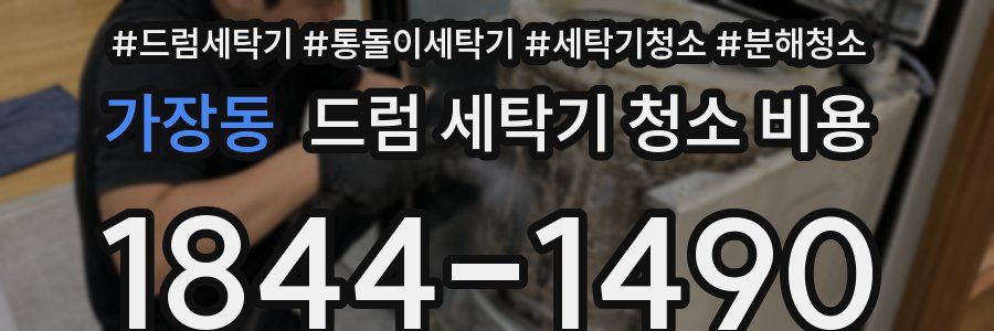 가장동 드럼 세탁기 청소 비용