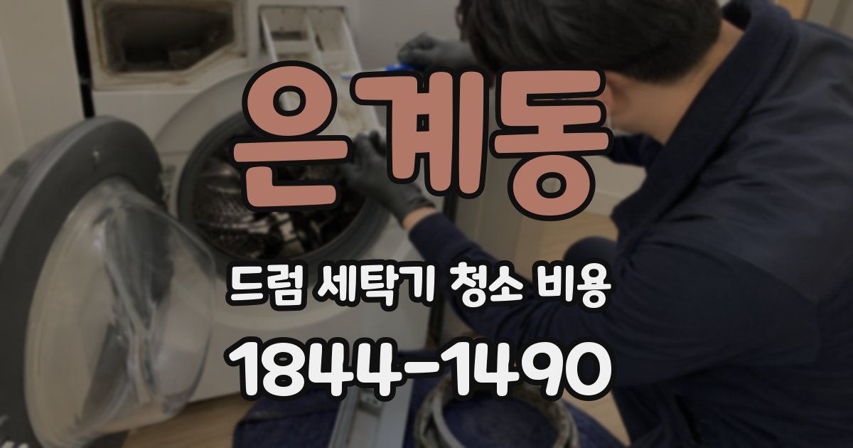 은계동 드럼 세탁기 청소 비용