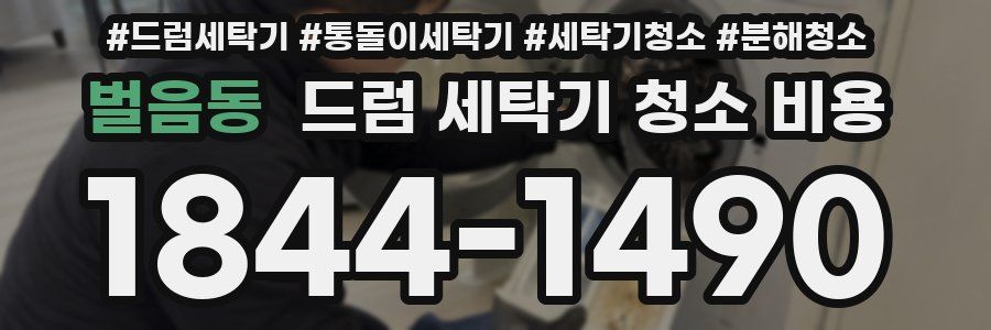 벌음동 드럼 세탁기 청소 비용