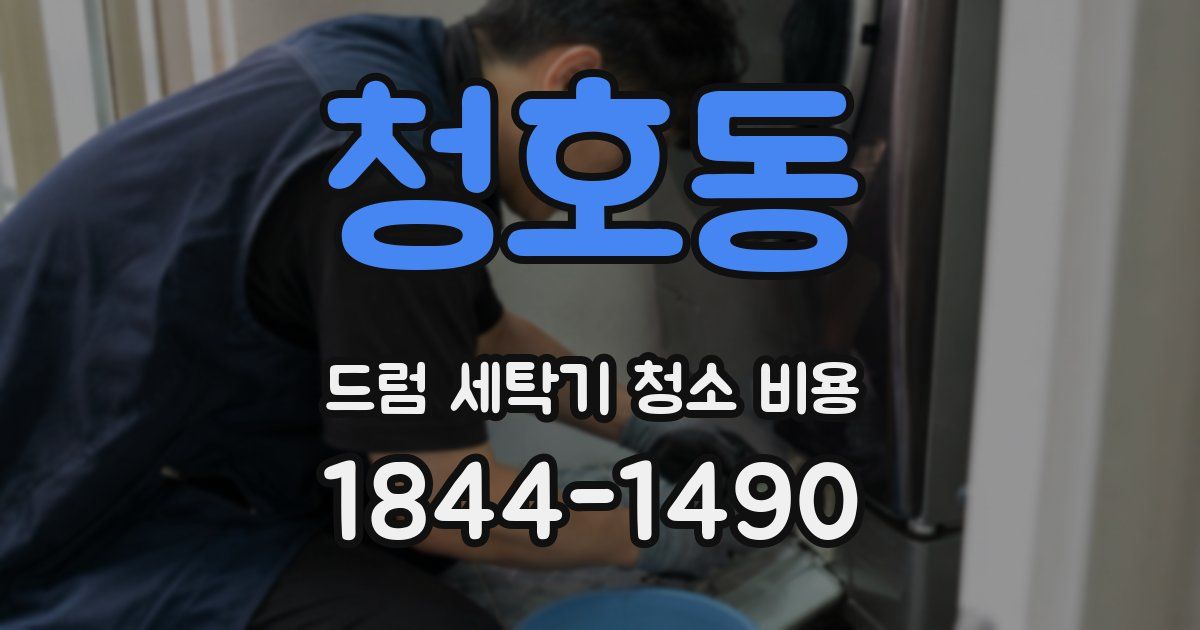 청호동 드럼 세탁기 청소 비용