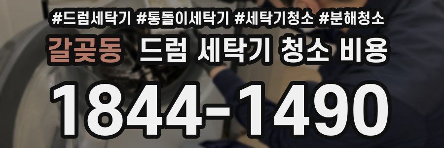 갈곶동 드럼 세탁기 청소 비용