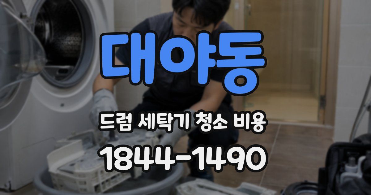 대야동 드럼 세탁기 청소 비용