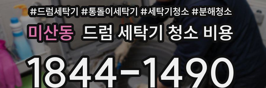 미산동 드럼 세탁기 청소 비용