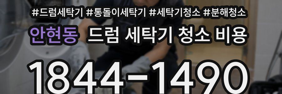 안현동 드럼 세탁기 청소 비용
