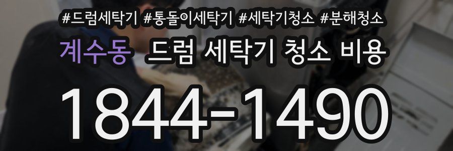 계수동 드럼 세탁기 청소 비용