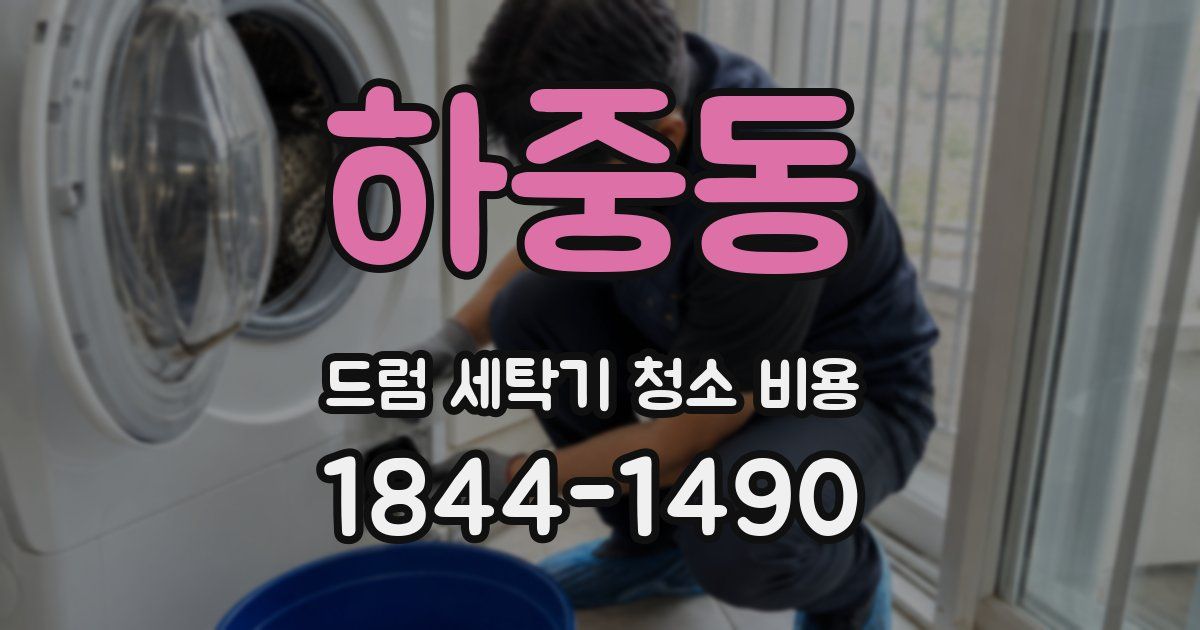 하중동 드럼 세탁기 청소 비용