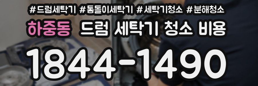 하중동 드럼 세탁기 청소 비용