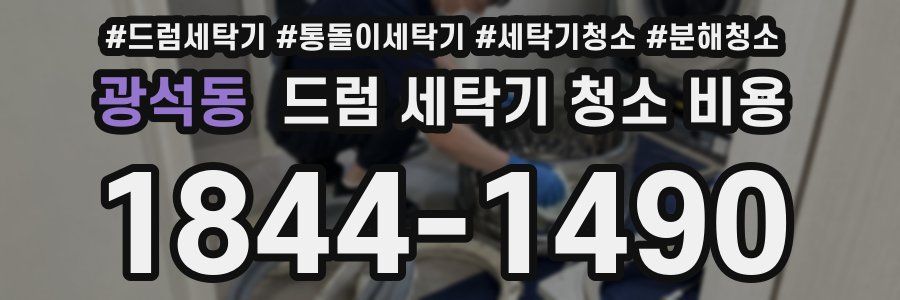 광석동 드럼 세탁기 청소 비용