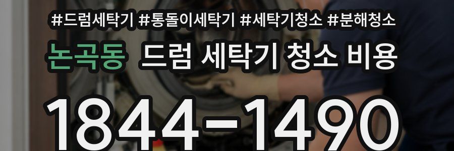 논곡동 드럼 세탁기 청소 비용