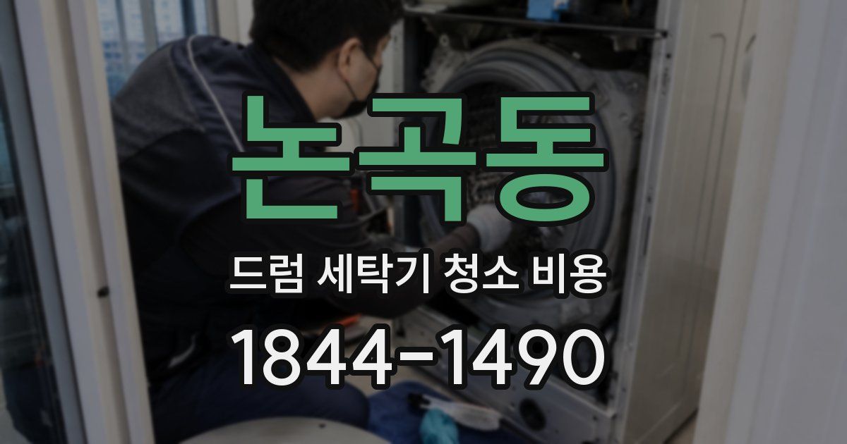 논곡동 드럼 세탁기 청소 비용