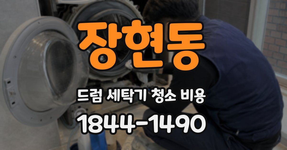 장현동 드럼 세탁기 청소 비용