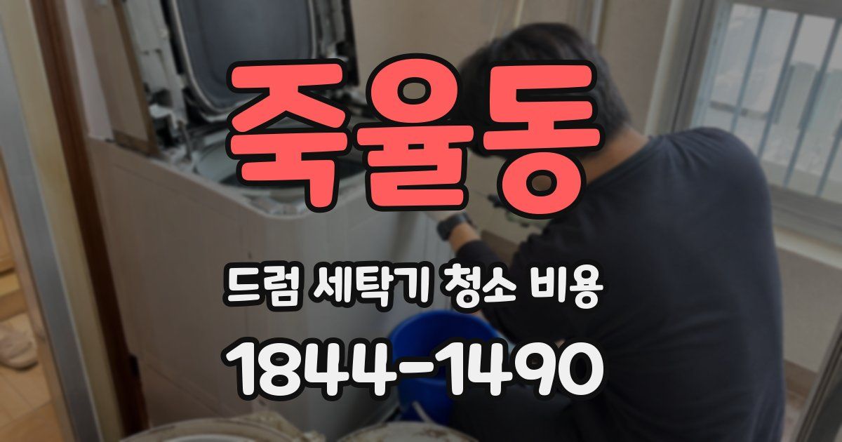 죽율동 드럼 세탁기 청소 비용