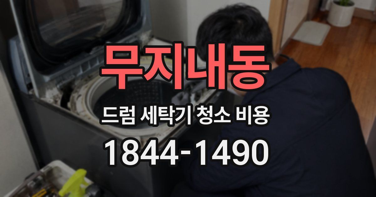무지내동 드럼 세탁기 청소 비용