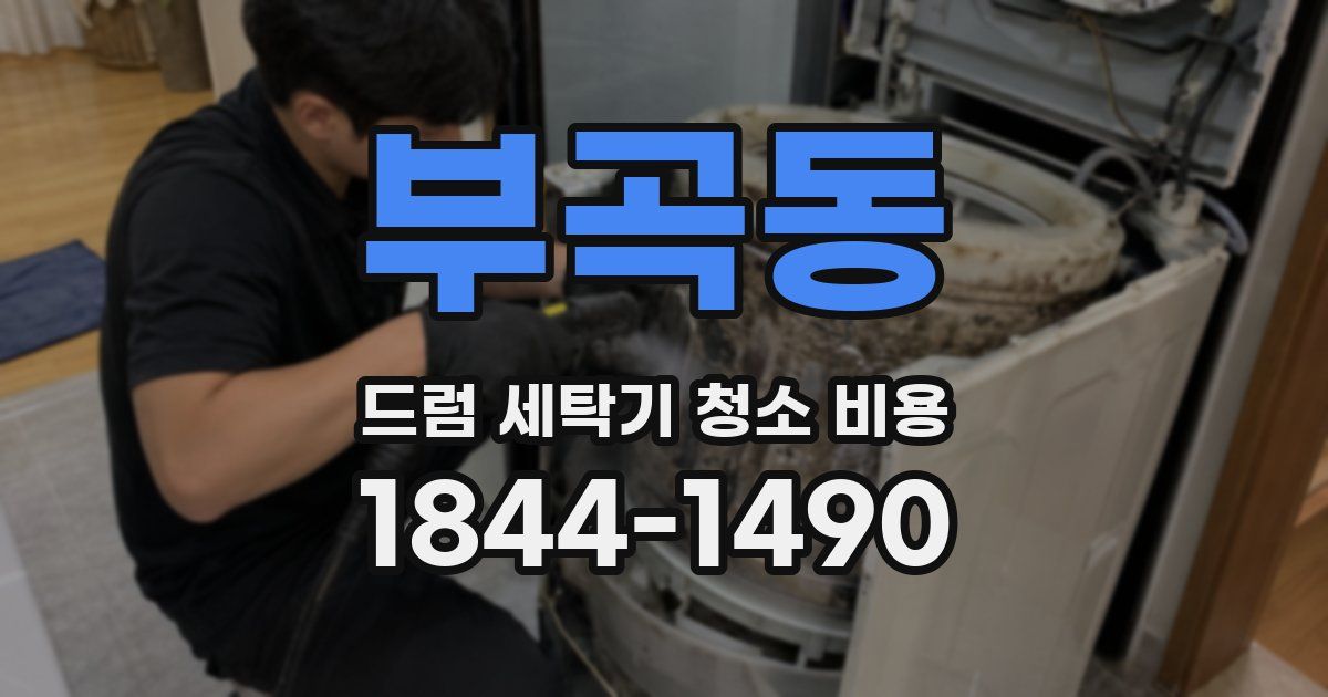 부곡동 드럼 세탁기 청소 비용
