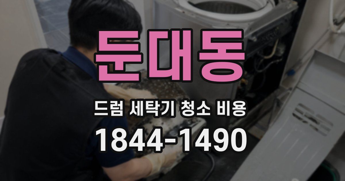 둔대동 드럼 세탁기 청소 비용