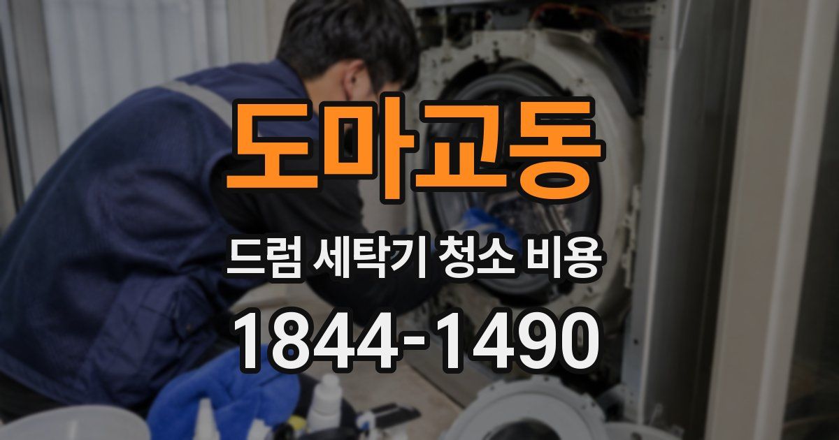 도마교동 드럼 세탁기 청소 비용