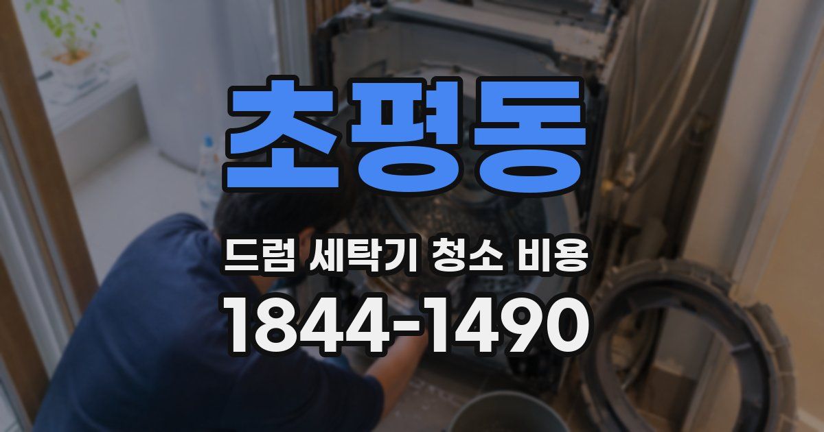 초평동 드럼 세탁기 청소 비용