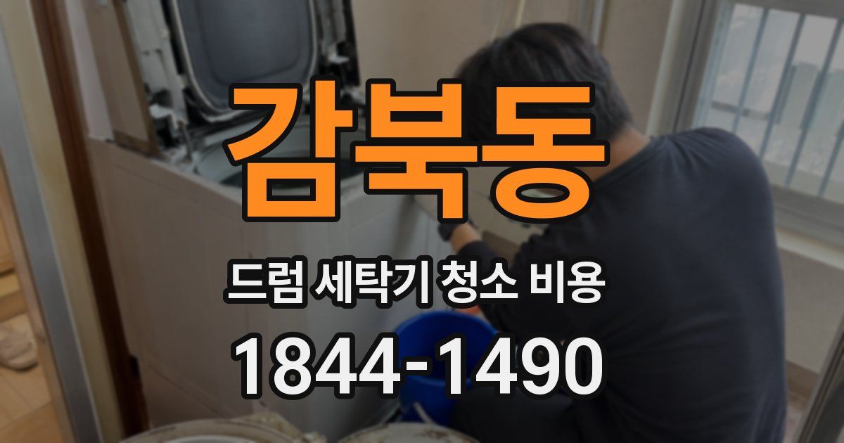 감북동 드럼 세탁기 청소 비용