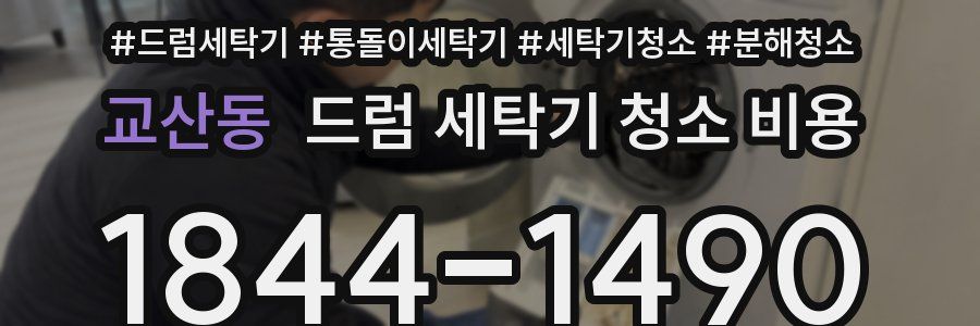 교산동 드럼 세탁기 청소 비용