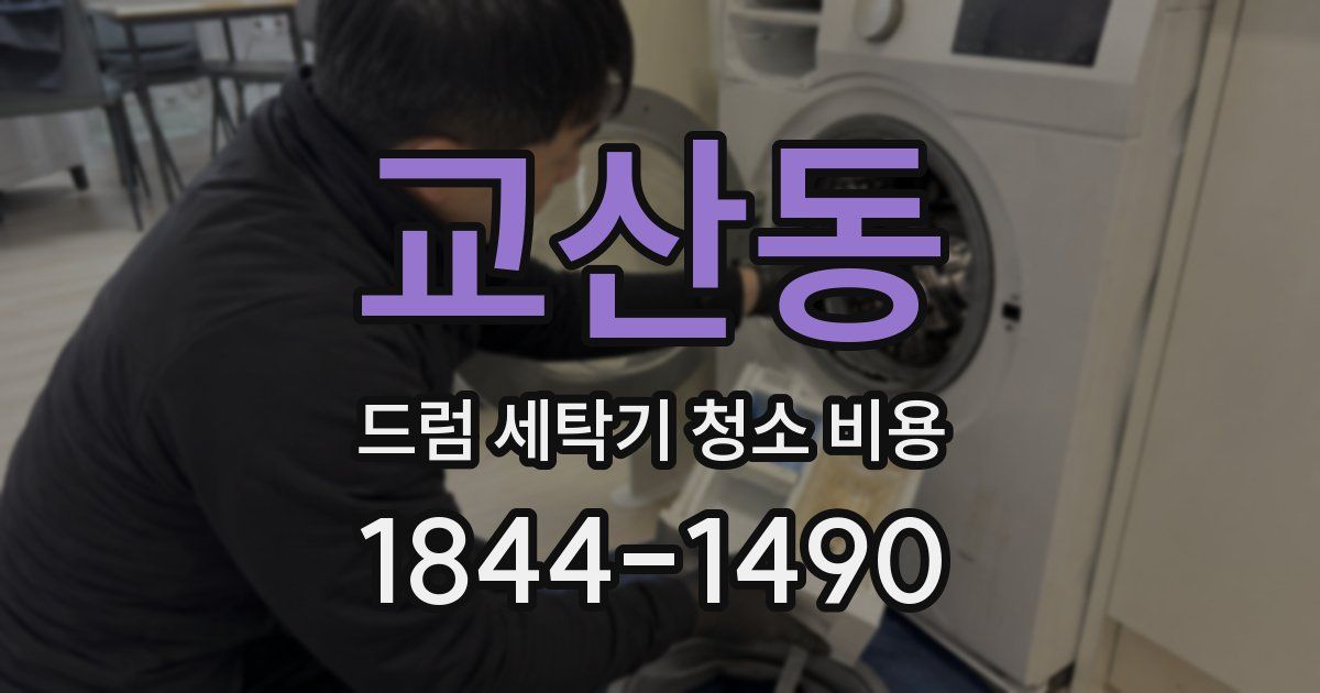 교산동 드럼 세탁기 청소 비용