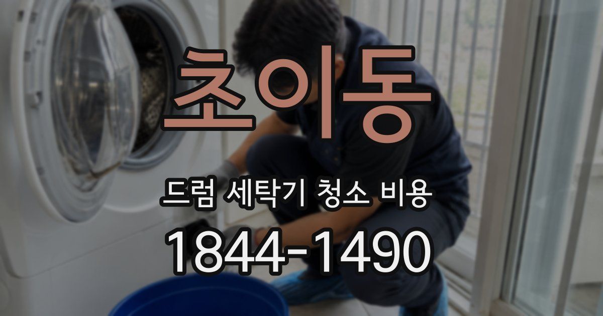 초이동 드럼 세탁기 청소 비용