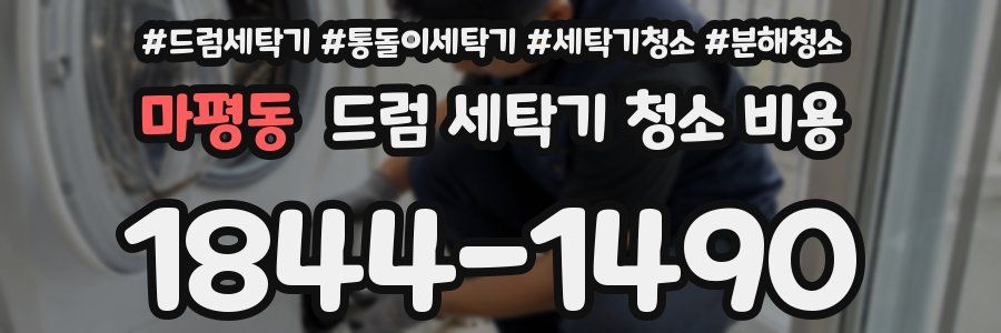 마평동 드럼 세탁기 청소 비용