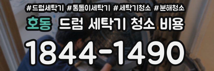 호동 드럼 세탁기 청소 비용