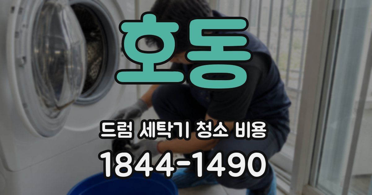 호동 드럼 세탁기 청소 비용