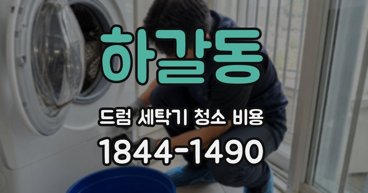 하갈동 드럼 세탁기 청소 비용