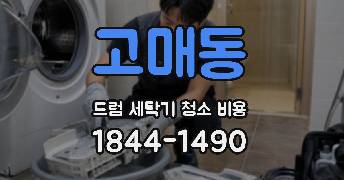 고매동 드럼 세탁기 청소 비용