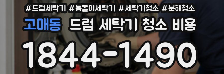 고매동 드럼 세탁기 청소 비용
