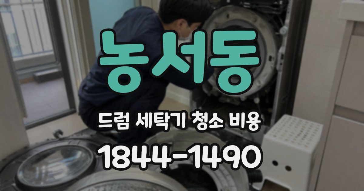 농서동 드럼 세탁기 청소 비용