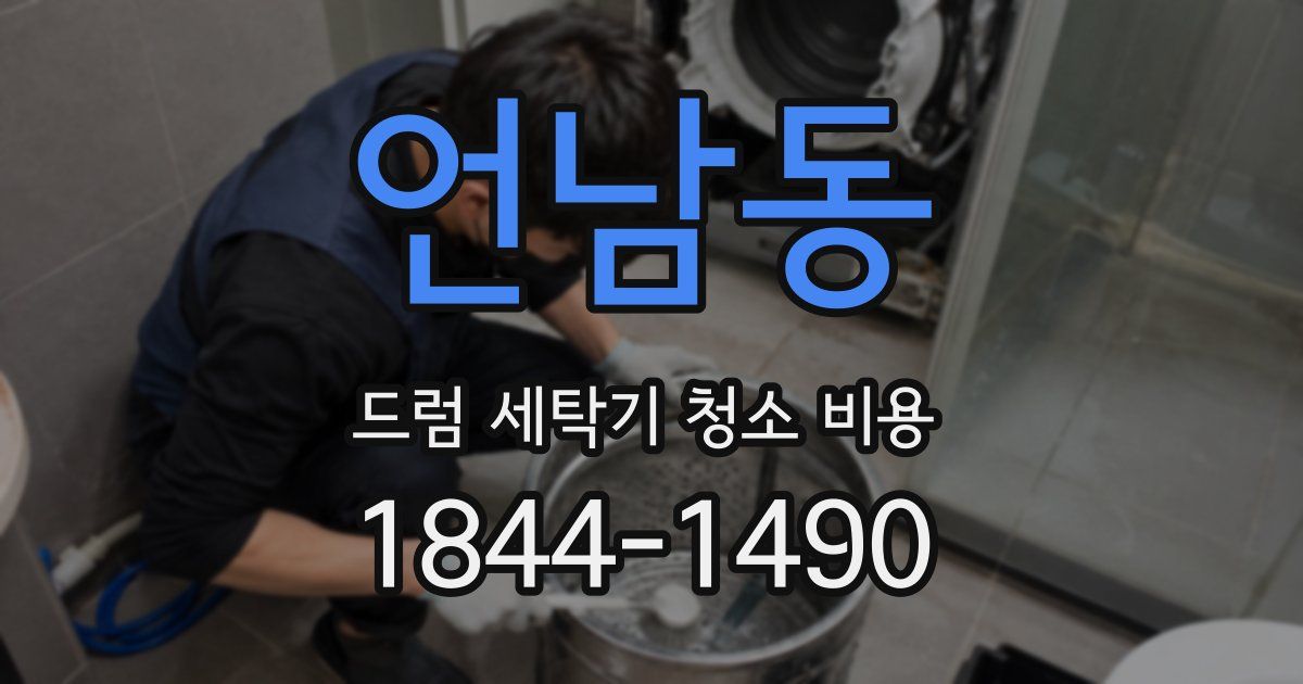 언남동 드럼 세탁기 청소 비용
