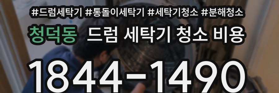 청덕동 드럼 세탁기 청소 비용