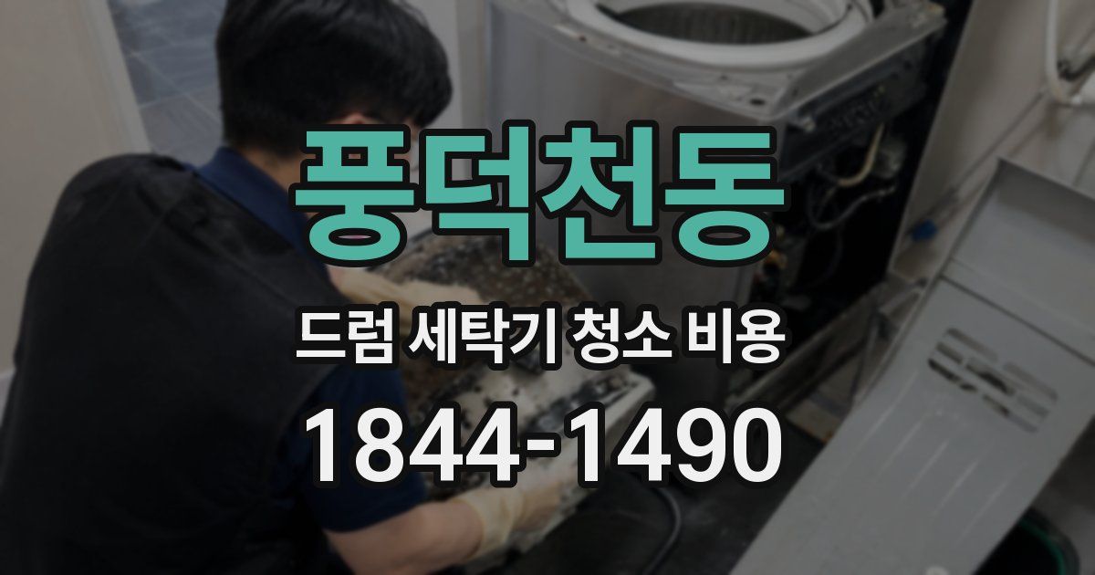 풍덕천동 드럼 세탁기 청소 비용