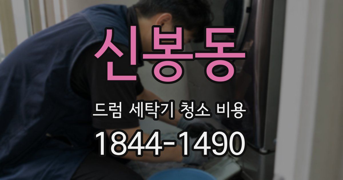 신봉동 드럼 세탁기 청소 비용