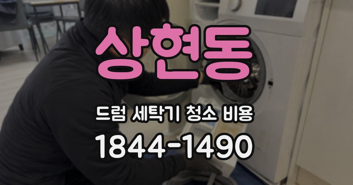 상현동 드럼 세탁기 청소 비용