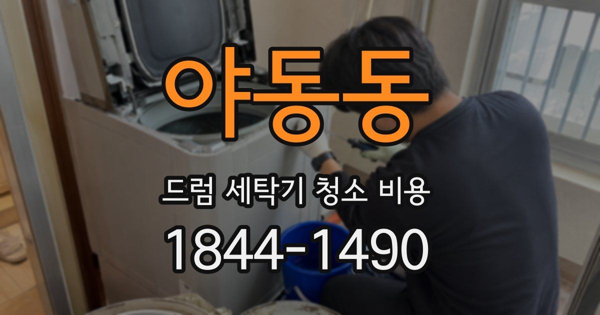 야동동 드럼 세탁기 청소 비용