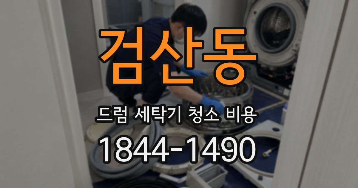 검산동 드럼 세탁기 청소 비용