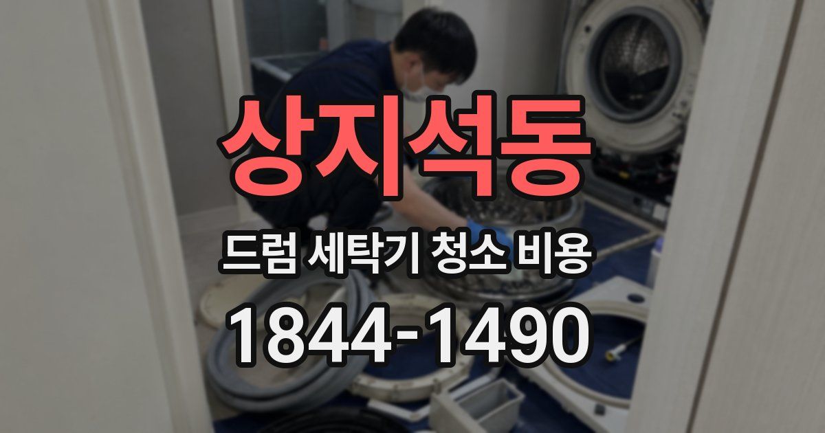 상지석동 드럼 세탁기 청소 비용