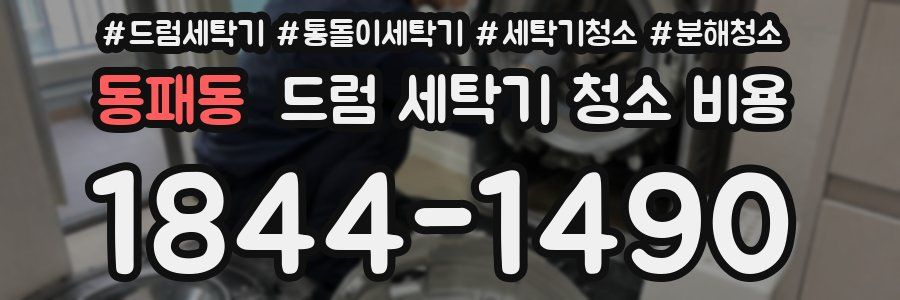 동패동 드럼 세탁기 청소 비용