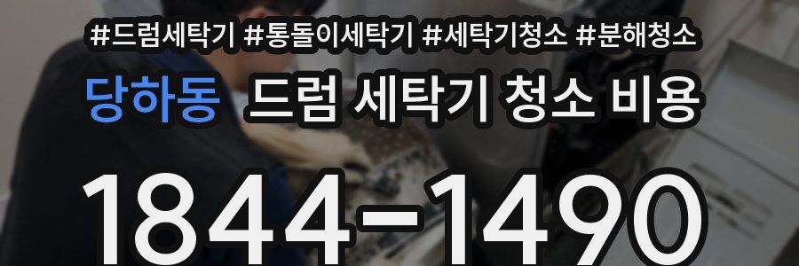 당하동 드럼 세탁기 청소 비용