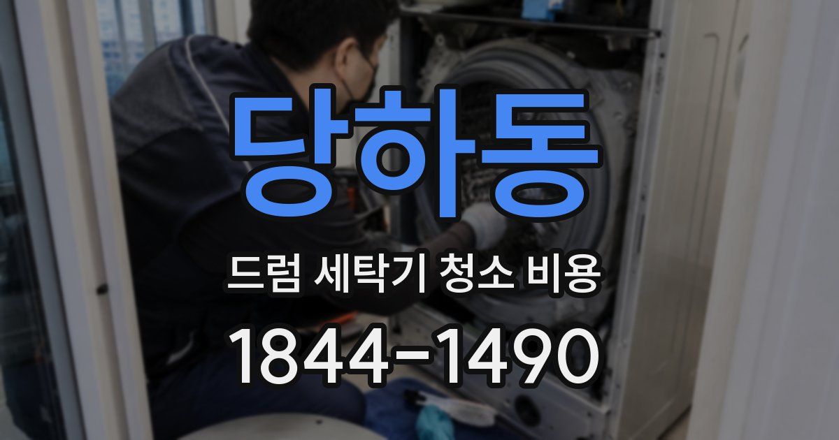 당하동 드럼 세탁기 청소 비용