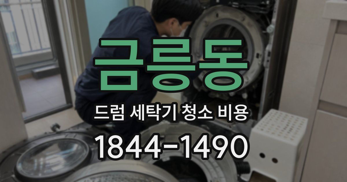 금릉동 드럼 세탁기 청소 비용
