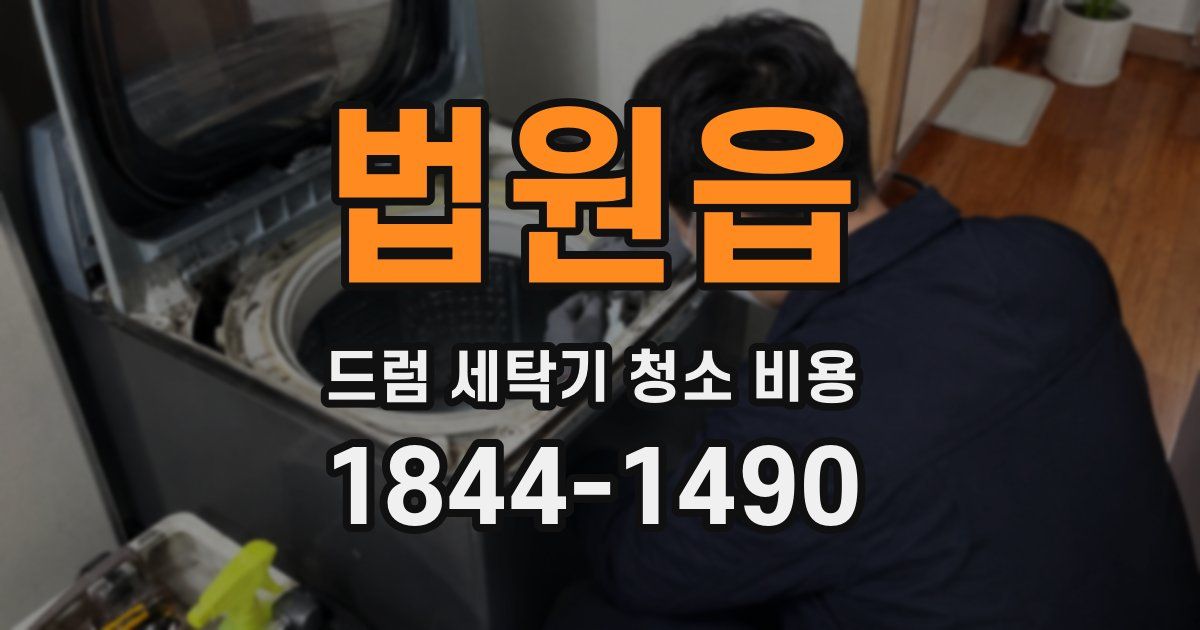 법원읍 드럼 세탁기 청소 비용