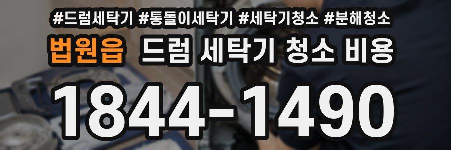 법원읍 드럼 세탁기 청소 비용