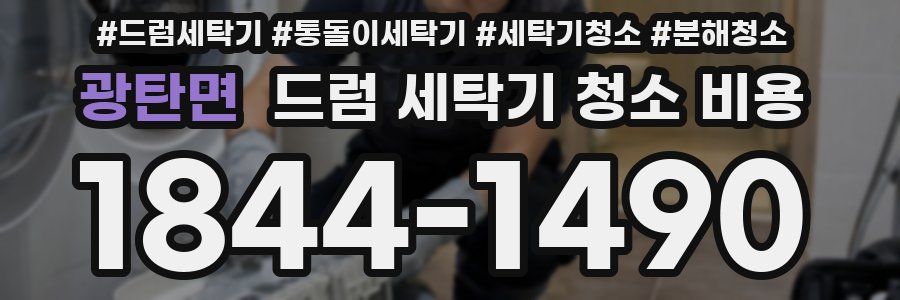 광탄면 드럼 세탁기 청소 비용