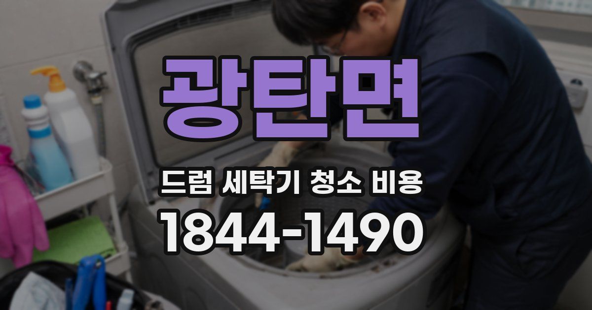 광탄면 드럼 세탁기 청소 비용